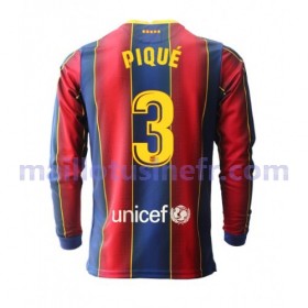 Maillot de Foot FC Barcelone Gerard Pique 3 Domicile 2020-21 Manches Longues